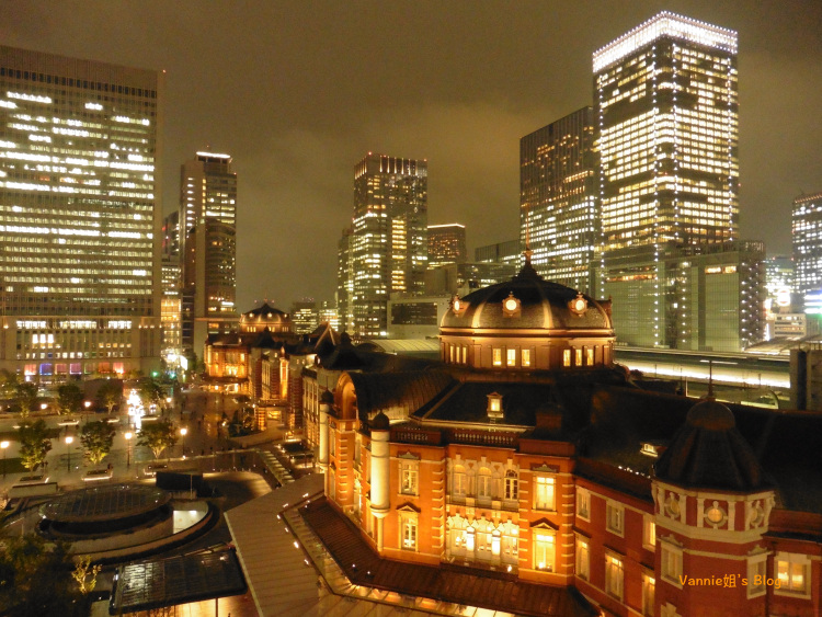「 Kitte屋上庭園 」一個人眺望東京車站的冰涼夜景